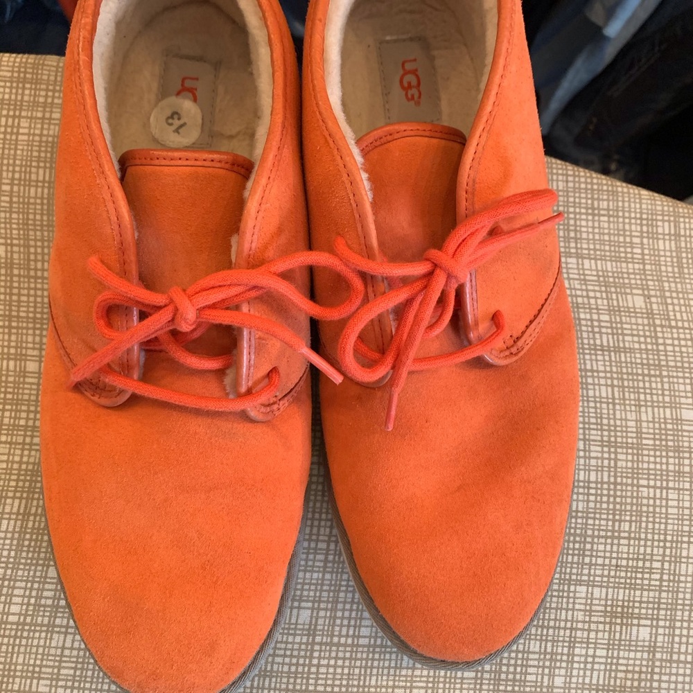 Men’s UGG Orange suede shoes size 13